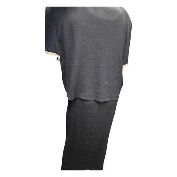 Allison-Che Dress and Jacket Set Black and Cream Womens size 16 NEW WITH TAGS - Picture 4 of 8